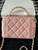 Chanel A96035 CLUTCH Lambskin Vanity Box bag Pink