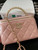 Chanel A96035 CLUTCH Lambskin Vanity Box bag Pink