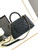 Chanel 23P Medium Flap Bag With Brown Top Handle Bag A92990 Black