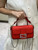 Fendi 8BS017 Baguette Mini Red Selleria bag with 309 hand-sewn Tpstitches 8610S