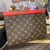 LV M82857 Louis Vuitton Pochette Voyage MM Bag Red