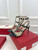 Valentino 3W2S0A27JXH Rockstud Metallic Calfskin Leather Ankle Strap Sandal 80 MM V98821