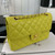 Chanel A01117 Flap Handbag Classic Bag Lemon Yellow Lambskin