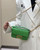 Fendi 8BS017 Baguette Mini Green leather 0135 bag