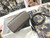Dior M0505 Mini Dior Lady Bag Gray Metallic Cannage Lambskin with Beaded Embroidery