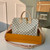 Louis Vuitton N41370 LV Speedy 30 Bag Damier Azur Canvas With strap
