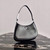 Prada 1BC499 Prada Cleo Brushed Leather Shoulder Bag in Black - Voguebags