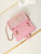 Chanel AS3767 Flap Bag Woven Lambskin Pink
