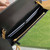 Gucci 723787 GG Matelassé Chain Wallet Black