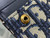 Dior S5611 Saddle Flap Card Holder Blue Dior Oblique Jacquard