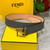 Fendi 7C0424 Belts Designer Calfskin wide 4.0CM F090133