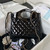 Chanel AS4133 mini Bi-color Chain patent leather Bag Black