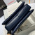 Chanel A92236 Flap Bag With Top Handle Lambskin & Gold-Tone Metal Navy Blue