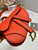 Dior S5685 Micro Saddle Bag With Strap Scarlet Orange Goatskin