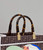 Fendi 8BH386 Sunshine Medium FF Glazed Fabric Shopper