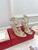 Valentino 3W2S0A27JXH Rockstud Metallic Calfskin Leather Ankle Strap Sandal 80 MM V98824