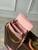 LV M47045 Louis Vuitton Pochette Métis East West Handbag Opal Pink