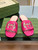 Gucci 694451 Women's Interlocking G cut-out slide sandal G66761