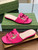 Gucci 694451 Women's Interlocking G cut-out slide sandal G66761