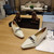 Prada 1D193N Patent Leather Loafers 50 mm Heel P67326