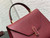 Valextra WBES0056028 Iside Top Handle Medium Bag Wine Red