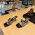 Prada 1XX644 Plexiglas and patent leather sandals P78606
