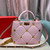 Valentino 2021 Roman Stud The Handle Bag In Nappa 0097L Light Pink
