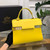 Delvaux AA0611 Tempête MM Bag mango yellow