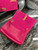 YSL 553804 Saint Laurent Reversible Medium Kate in Suede Rose Red