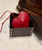 Alaia AA1P003C0Y75 LE Coeur Bag In Calfskin Red