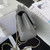 Chanel AS2431 Mini flap Lambskin bag with top handle Light gold Dark Gray