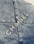 Chanel 22 Backpack AS3859 Denim Blue canvas With Sliver Logo