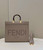 Fendi 8BH386 Sunshine Medium Bag Nude leather shopper 8266S