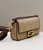 Fendi 8BR600 Baguette Medium Apricot bag with FF embroidery