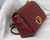Dior M9243 Large Caro Bag Calfskin Red