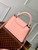 LV N81523 Louis Vuitton Capucines MM Handbag Pink