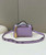 Fendi 8BL145 By The Way Mini Purple leather small Boston bag