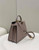 Fendi 8BN327 Peekaboo ISeeU Small Gray leather bag