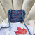 Chanel AS3187 22A Beach Denim mini saddle bag Denim blue