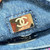 Chanel AS3187 22A Beach Denim mini saddle bag Denim blue