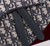 Dior M0455 Saddle Bag With Strap Blue Dior Oblique Jacquard