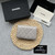 Chanel AP1790 19 flap Card Holder shiny lambskin gold tone ruthenium finish metal Gray