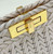 Fendi 8BN321 Peekaboo ISeeU Medium Beige interlace leather bag 80138L