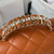 Chanel AS4141 Camellia Embossed With top Handle Bag Caramel