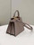 Fendi 8BN335 Peekaboo ISeeU Petite Milk Tea Padded Nappa Leather Bag