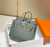 Hermes Birkin Designer Tote Bag Epsom Leather 28370 Almond Green