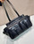 Prada 1BG645 Route medium leather tote bag Black