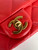 Chanel AS4868 Mini Flap Bag Pearly Lambskin Imitation Pearls & Gold-Tone Metal Red