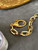 Tom Ford Gold Hand embroidered sequins Leather Bianca Mini Hobo 5520708811
