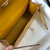 Hermes Mini Kelly Pouchette Crocodile Leather H230233 Yellow